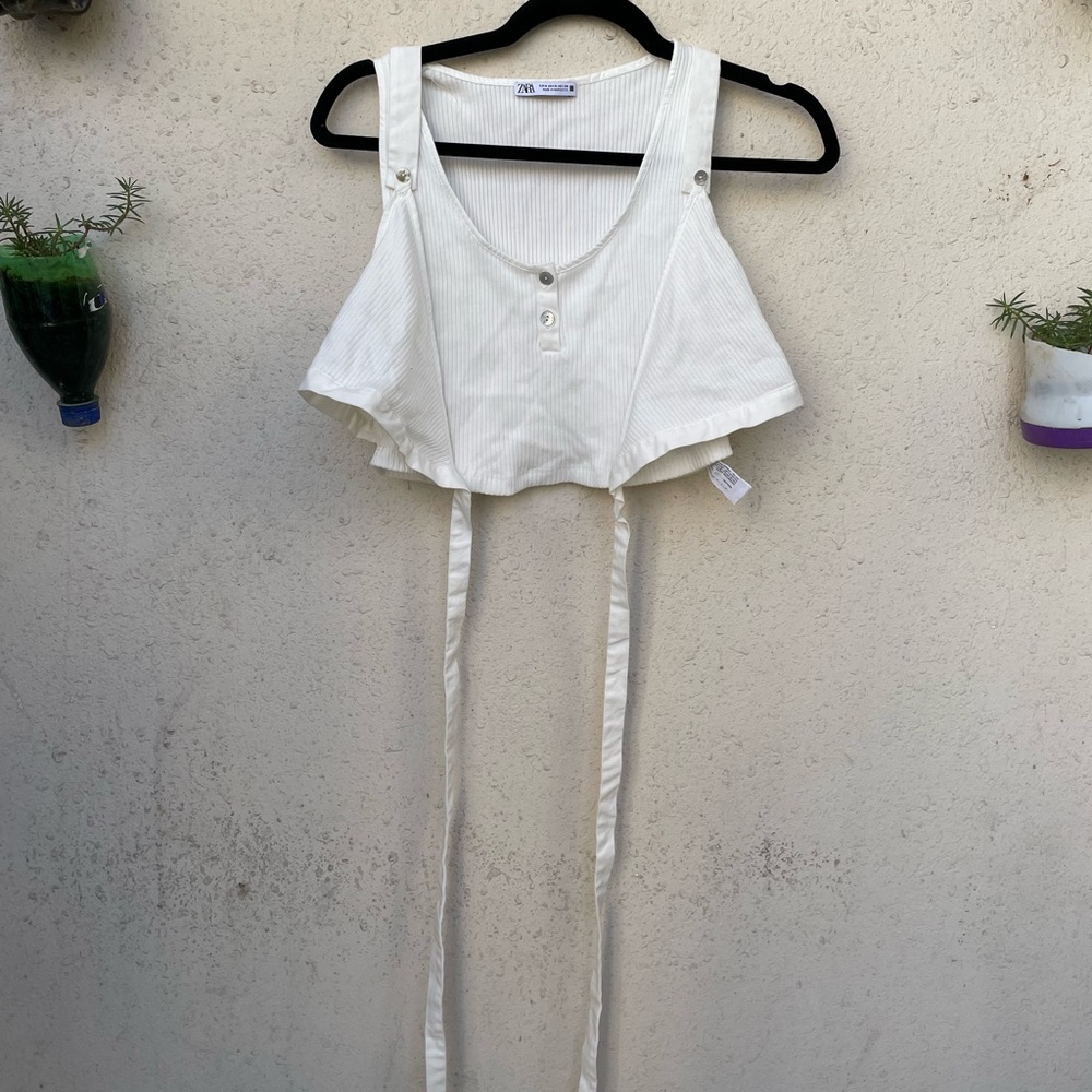 Zara brand new limited edition bohemian summer crop top (cotton) - Picture 4 of 9
